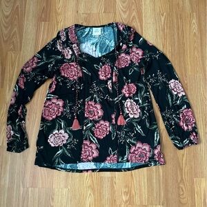 Knox Rose Black Floral XS